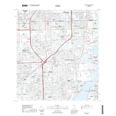 2018 Map of North Miami, 2018 Print