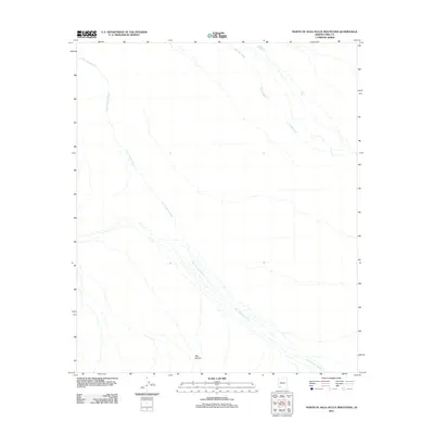 2011 Map of North of Agua Dulce Mountains, 2011 Print