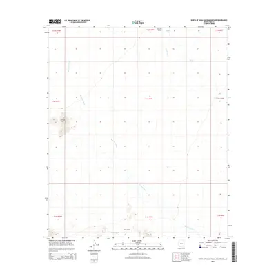 2014 Map of North of Agua Dulce Mountains, 2014 Print