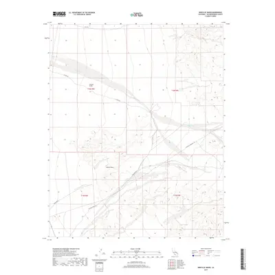 2018 Map of North of Baker, 2018 Print