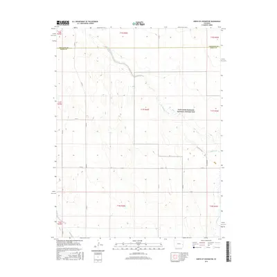 2016 Map of North of Chivington, 2016 Print