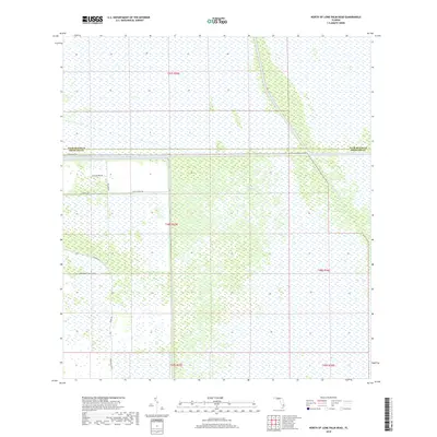 2018 Map of North of Lone Palm Head, 2018 Print