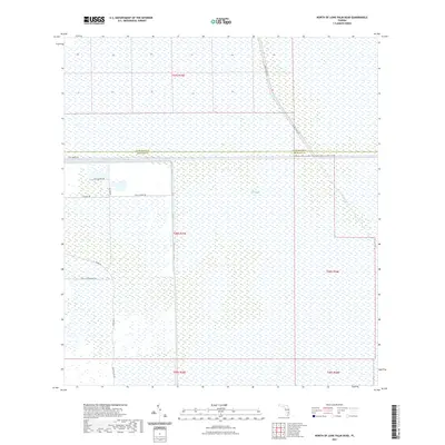 2021 Map of North of Lone Palm Head, 2021 Print