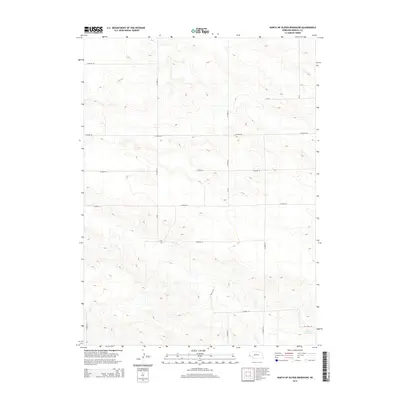 2014 Map of North of Oliver Reservoir, 2014 Print