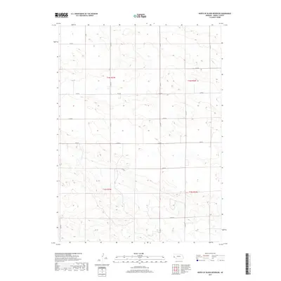 2017 Map of North of Oliver Reservoir, 2017 Print