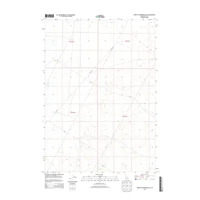 2013 Map of North of Ryegrass Flat, 2013 Print
