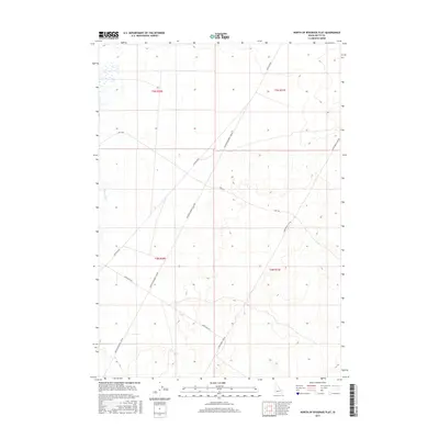 2017 Map of North of Ryegrass Flat, 2017 Print