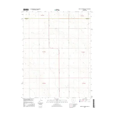 2016 Map of North of Sheridan Lake, 2016 Print