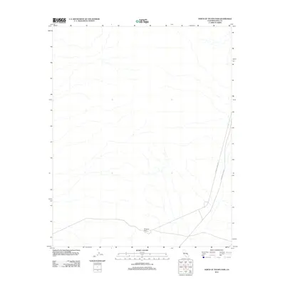 2012 Map of North of Tecopa Pass, 2012 Print