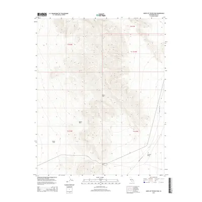 2015 Map of North of Tecopa Pass, 2015 Print
