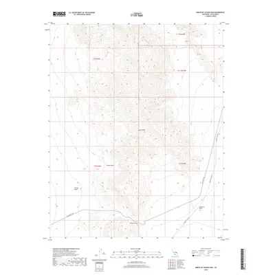 2018 Map of North of Tecopa Pass, 2018 Print