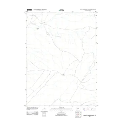 2012 Map of North Packsaddle Canyon, 2012 Print