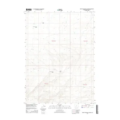 2015 Map of North Packsaddle Canyon, 2015 Print