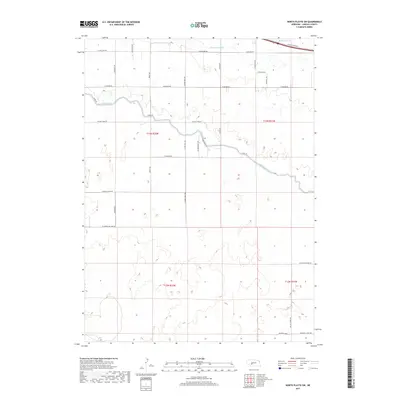 2017 Map of North Platte SW, 2017 Print