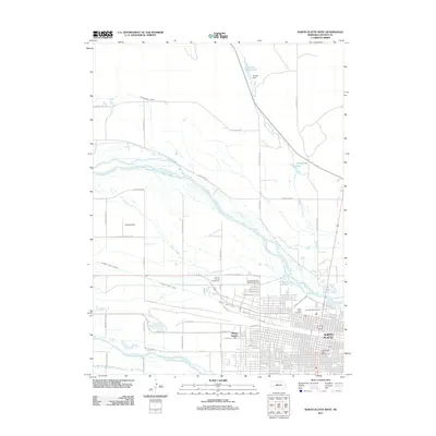 2011 Map of North Platte West, 2011 Print