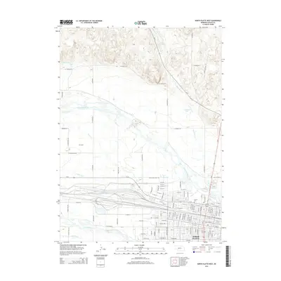 2014 Map of North Platte West, 2014 Print