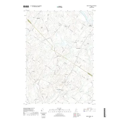 2018 Map of North Pownal, 2018 Print