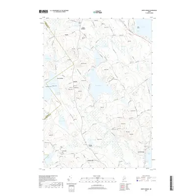 2018 Map of North Sebago, 2018 Print