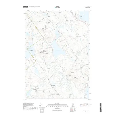 2021 Map of North Sebago, 2021 Print