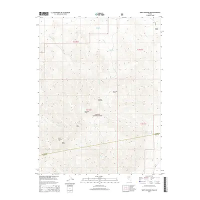 2015 Map of North Shoshone Peak, 2015 Print