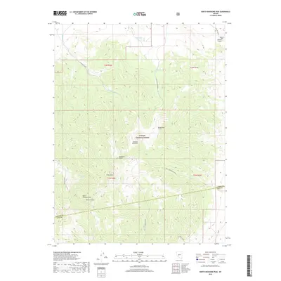 2018 Map of North Shoshone Peak, 2018 Print