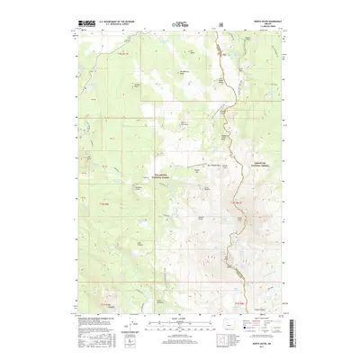 2017 Map of North Sister, 2017 Print