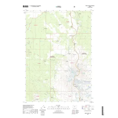 2020 Map of North Sister, 2020 Print