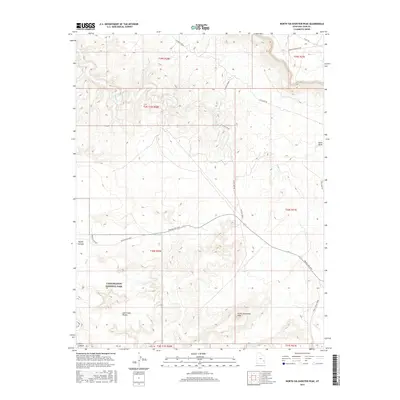 2017 Map of North Six-shooter Peak, 2017 Print