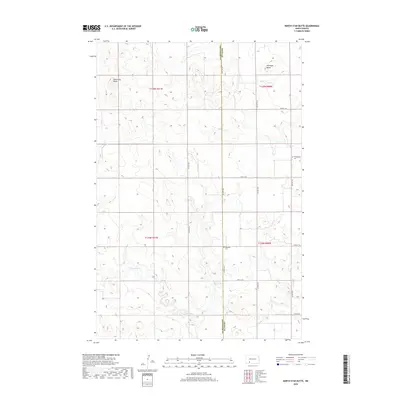 2018 Map of North Star Butte, 2018 Print