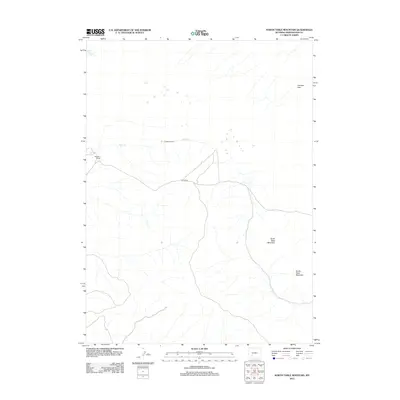 2012 Map of North Table Mountain, 2012 Print