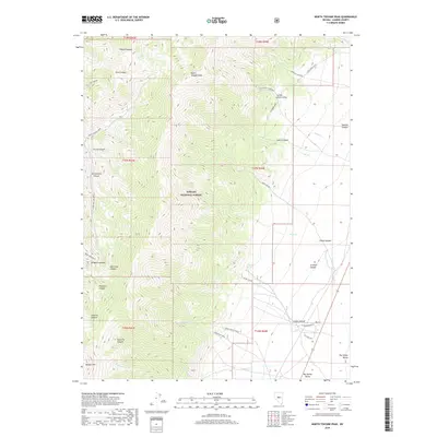 2018 Map of North Toiyabe Peak, 2018 Print