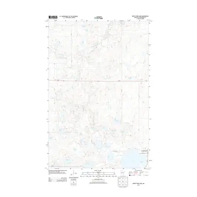 2013 Map of North Twin Lake, 2013 Print