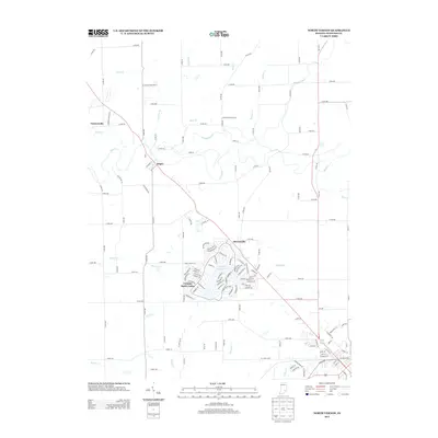 2013 Map of North Vernon, 2013 Print