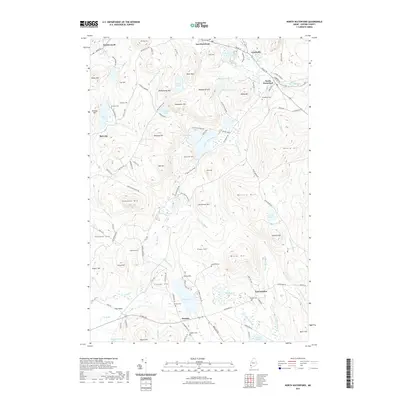 2021 Map of North Waterford, 2021 Print