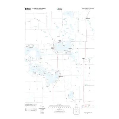 2013 Map of North Webster, 2013 Print