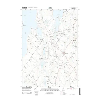 2014 Map of North Windham, 2014 Print