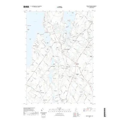 2021 Map of North Windham, 2021 Print