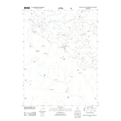 2012 Map of North Yolla Bolly Mountains, 2012 Print