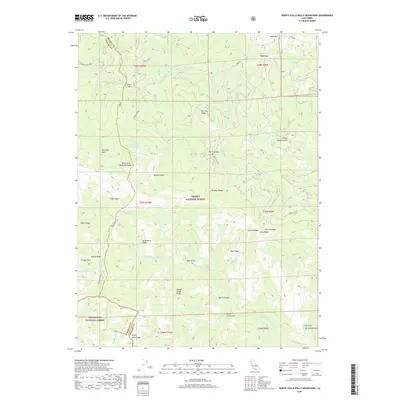 2018 Map of North Yolla Bolly Mountains, 2018 Print