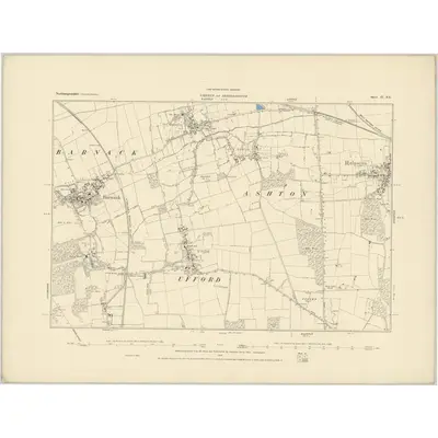 1885 Map of Northamptonshire II.SE