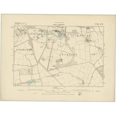 1885 Map of Northamptonshire II.SW