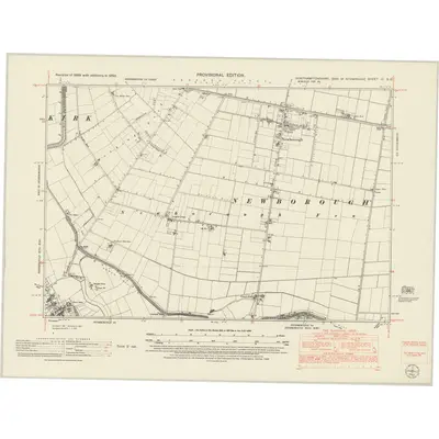 1950 Map of Northamptonshire III.SE, 1952 Print