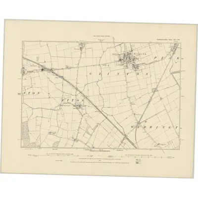 1886 Map of Northamptonshire III.SW