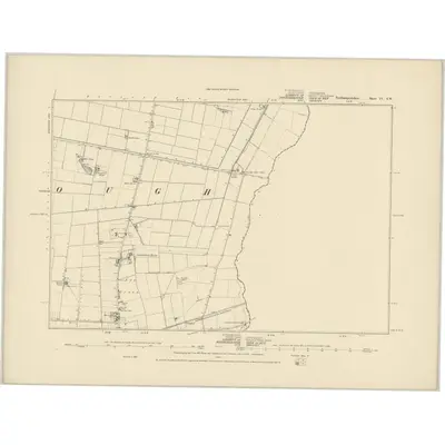 1886 Map of Northamptonshire IV.SW