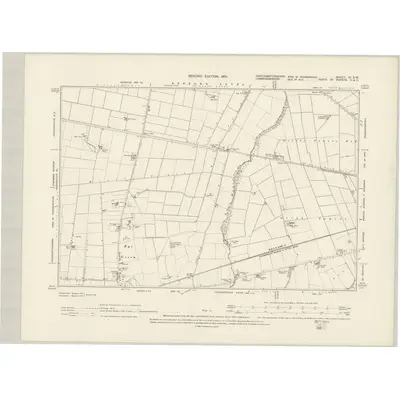 1899 Map of Northamptonshire IV.SW, 1901 Print