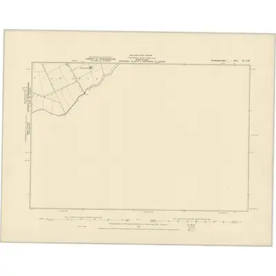 1886 Map of Northamptonshire IX.SW