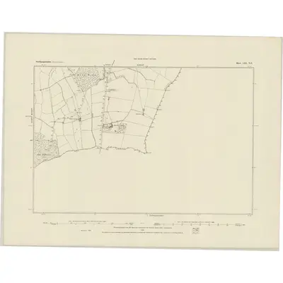 1883 Map of Northamptonshire LIII.NE, 1884 Print