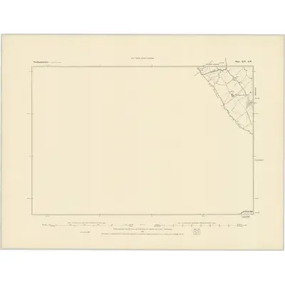 1883 Map of Northamptonshire LIV.SW, 1884 Print