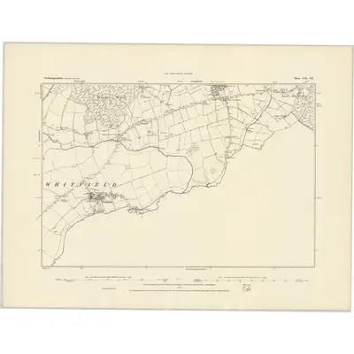 1882 Map of Northamptonshire LIX.SE, 1883 Print