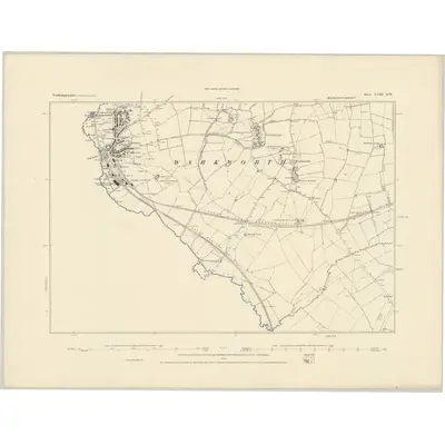 1882 Map of Northamptonshire LVIII.SW, 1883 Print